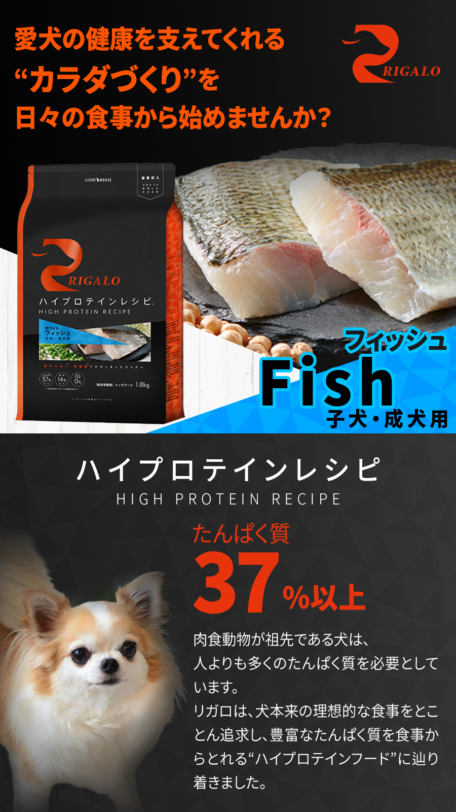 リガロ 成犬・子犬用 フィッシュ