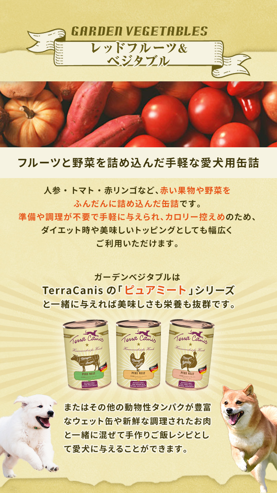 テラカニス　ガーデンベジタブル　レッドフルーツ＆ベジタブル缶　400g