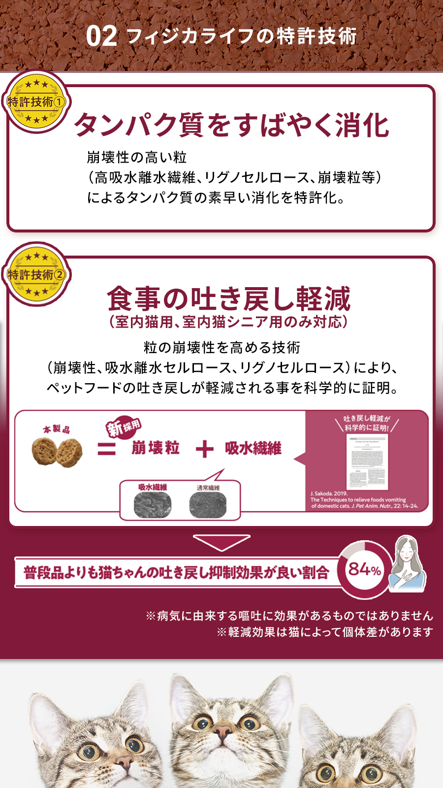 Physicalife室内猫用チキン入り 500g